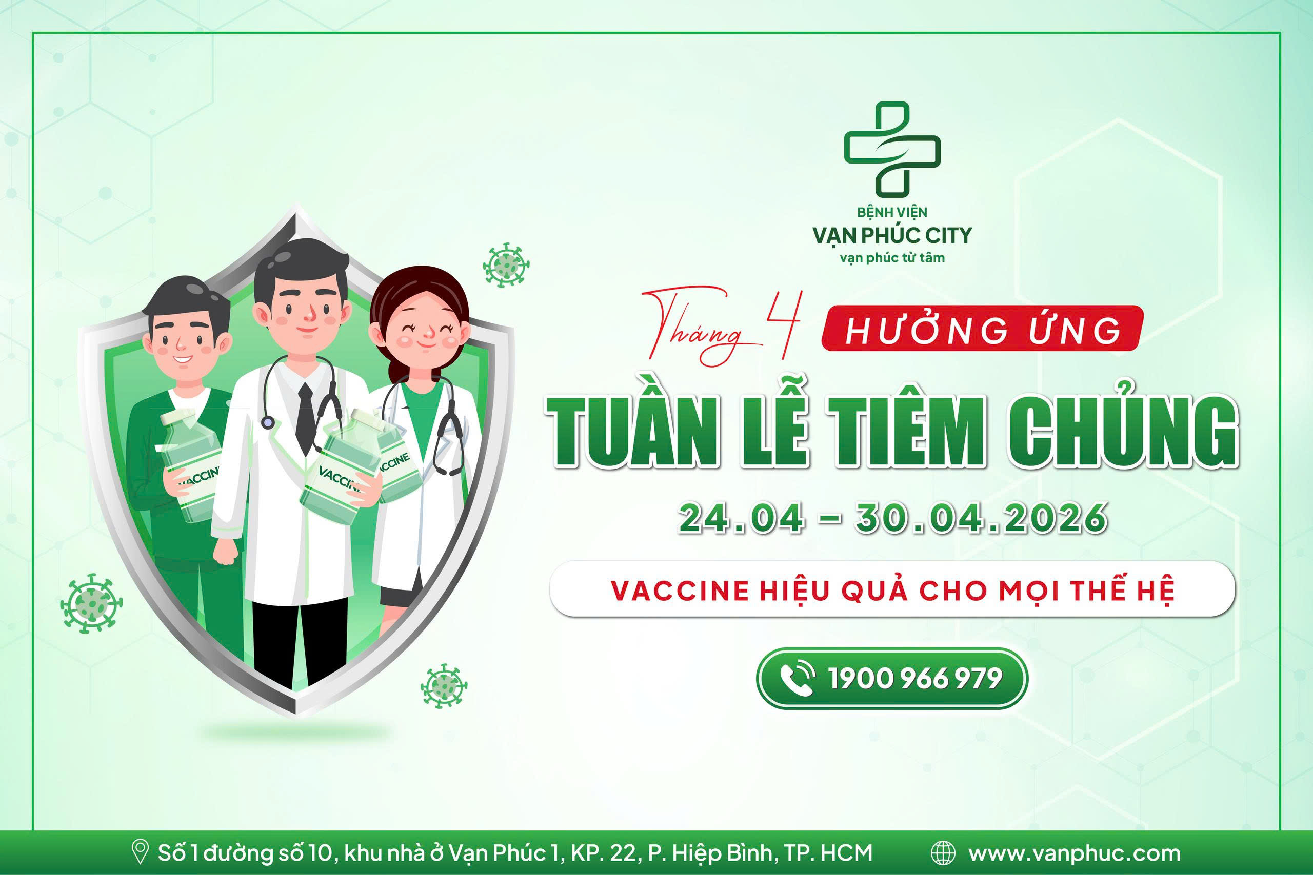 Tuần lễ tiêm chủng — vaccine cho mọi nhà